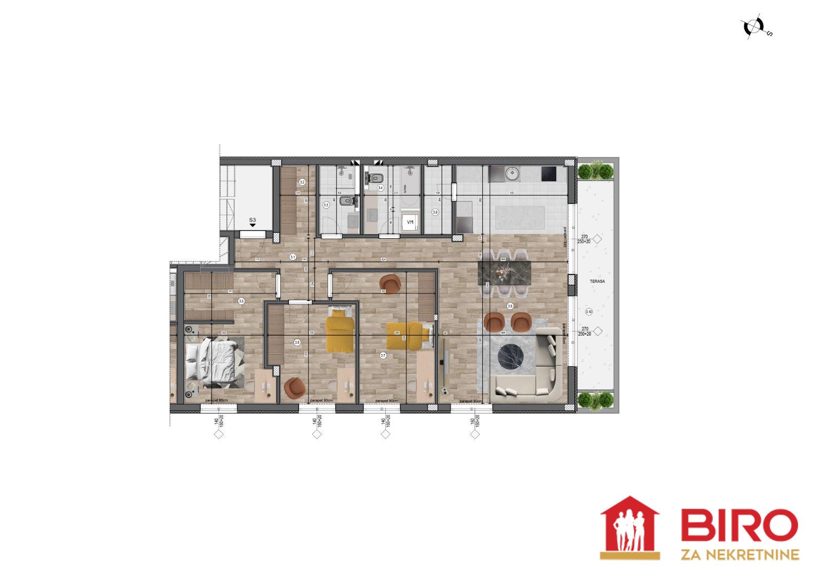 stan NOVI SAD - BULEVAR EVROPE - 1011547